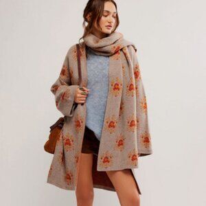 Free People Bali Ayla Scarf Cardigan / Coat with hood